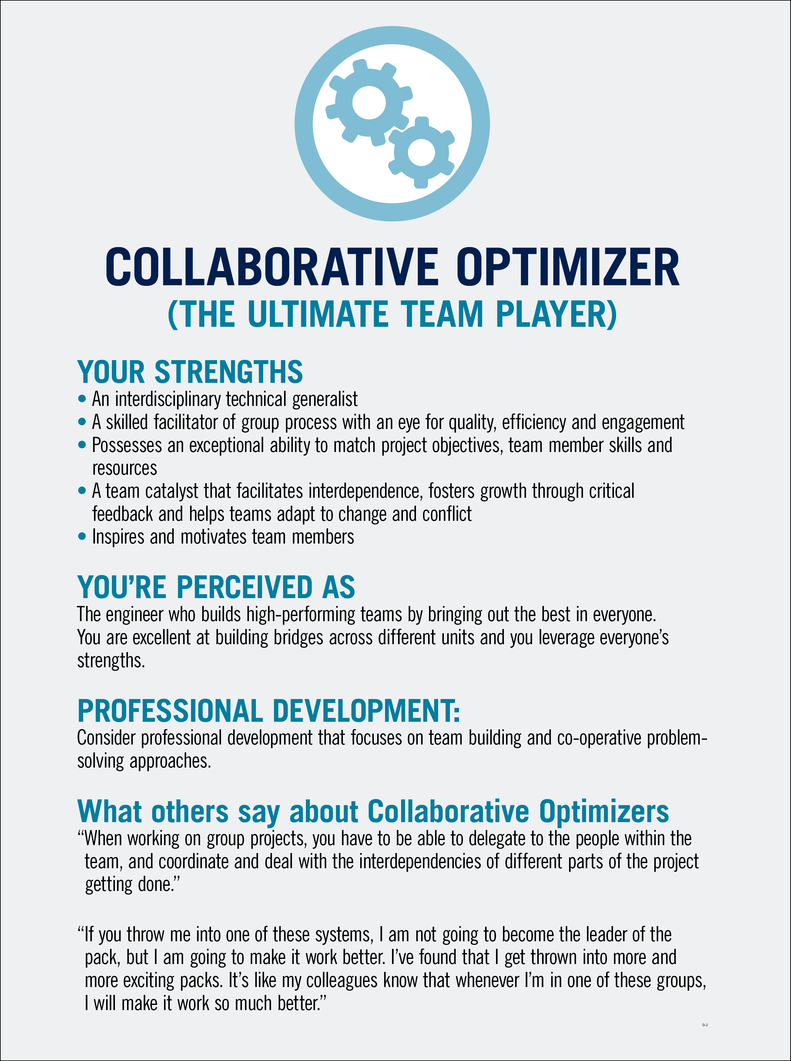 Collaborative Optimizer Characteristics Poster